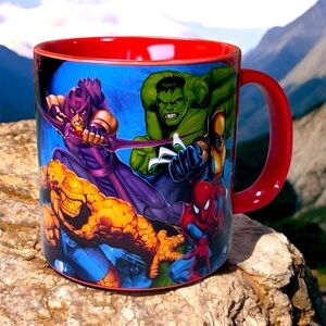 Marvel Comics Heroes Of Marvel Ceramic Coffee Mug Red Tea Cup Large Size